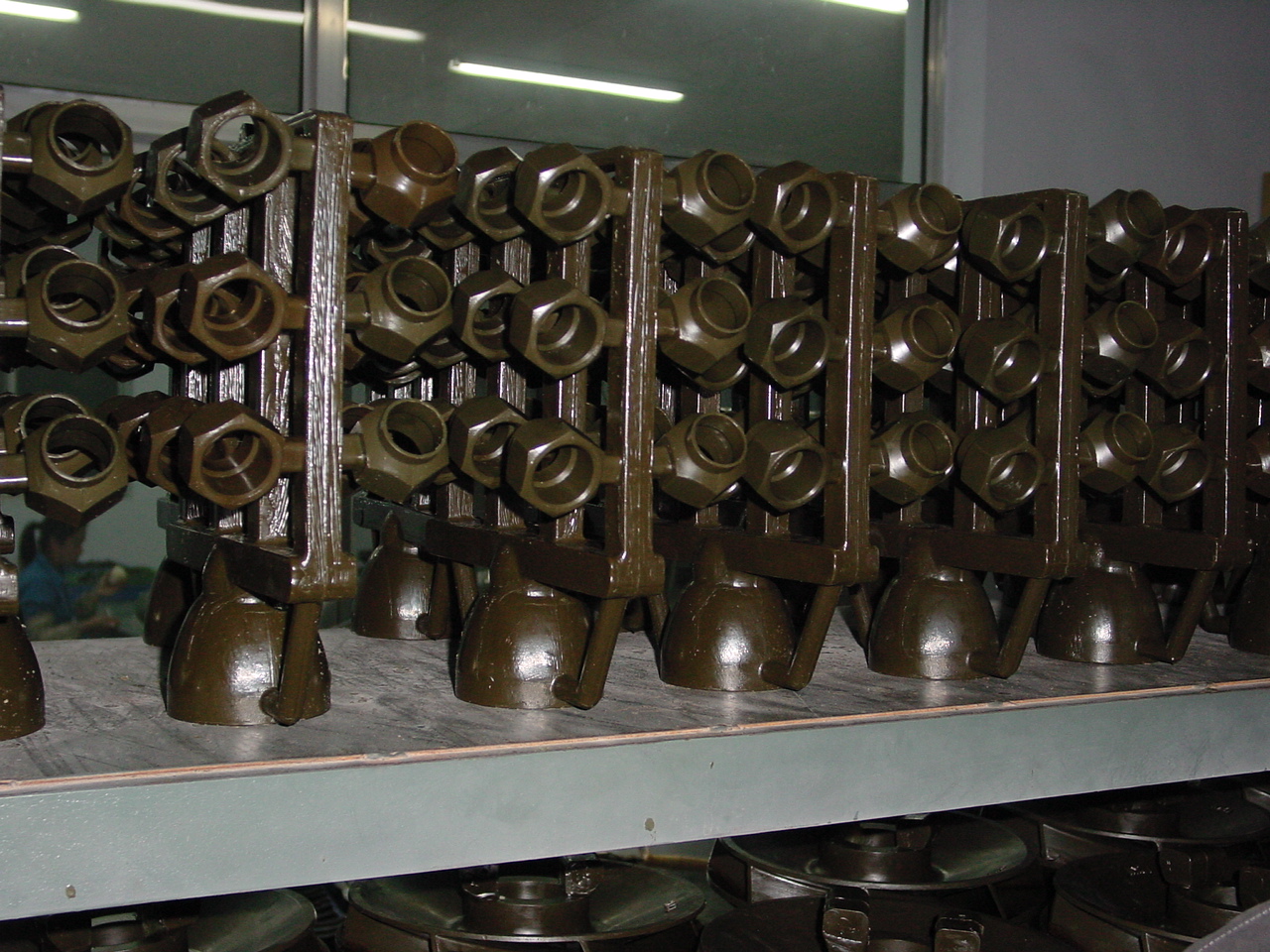 Wasmodellen bevestigd op gietboom voor verloren was gieten