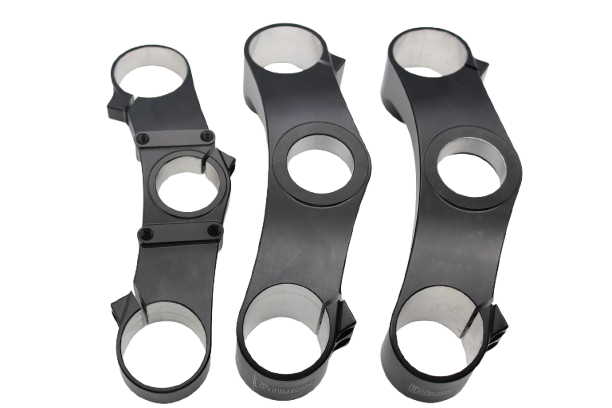 Geanodiseerde aluminium onderdelen met matzwarte afwerking bij TOS