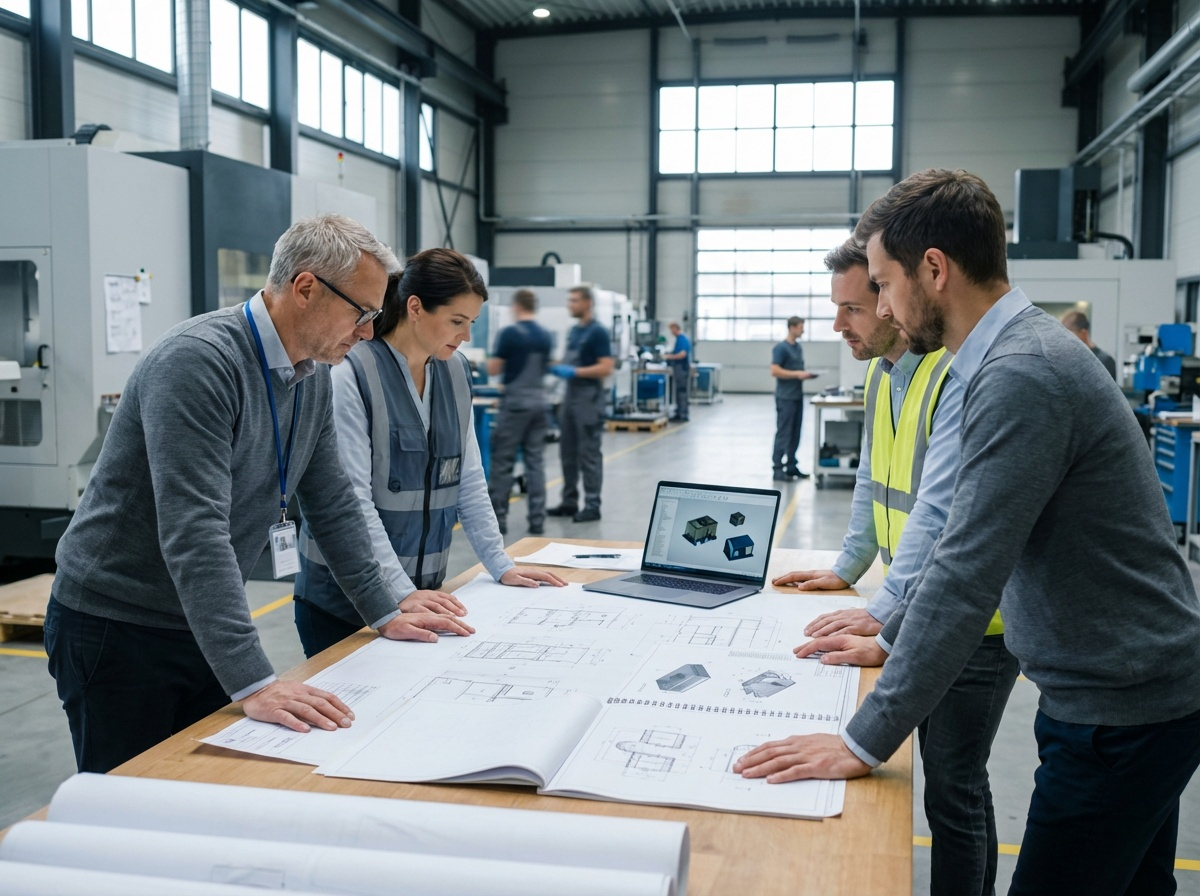 Engineering en productieregie voor industriële productie in Europa