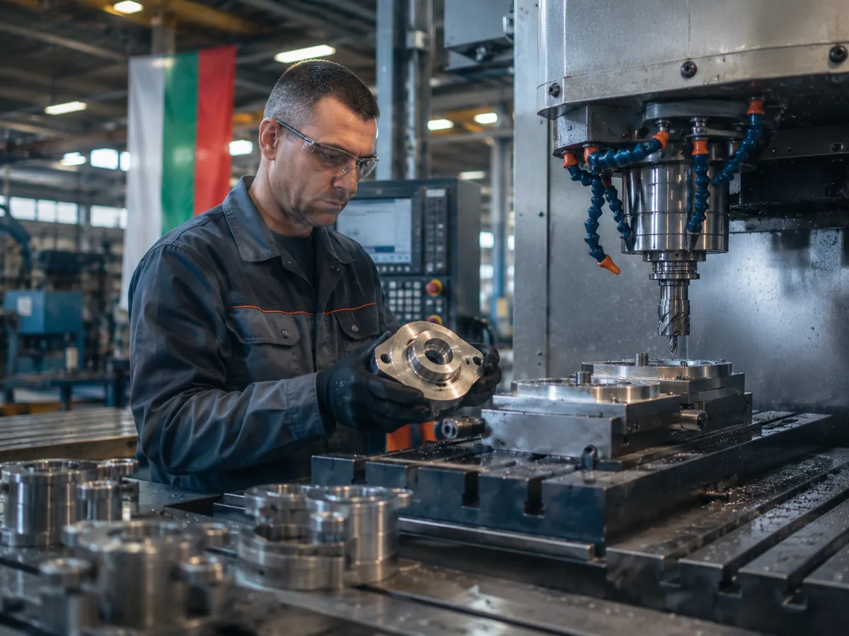 Productie in Bulgarije met CNC-verspaning van metalen onderdelen