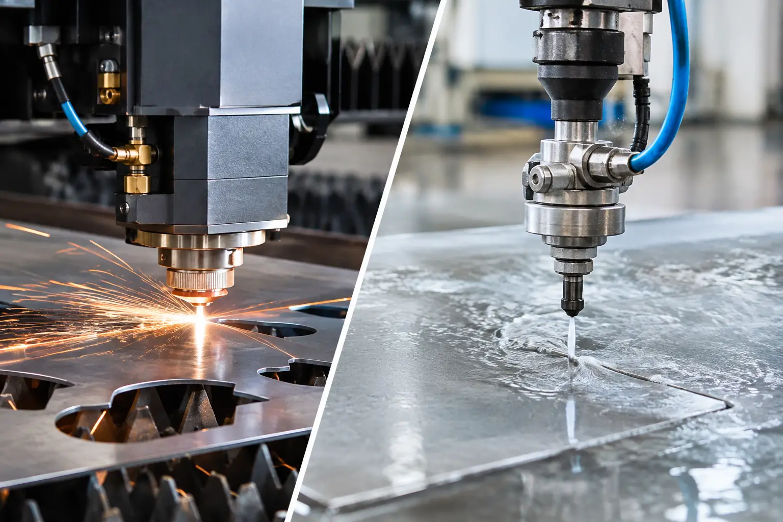 Lasersnijden versus watersnijden kiezen